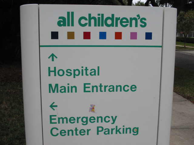 Sign for All Children's Hospital